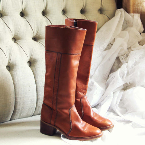 Vintage Sienna Campus Boots, Rugged Vintage Leather Boots from Spool 72 ...