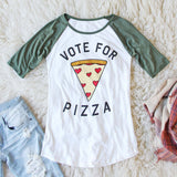 Vote for Pizza Tee: Alternate View #1