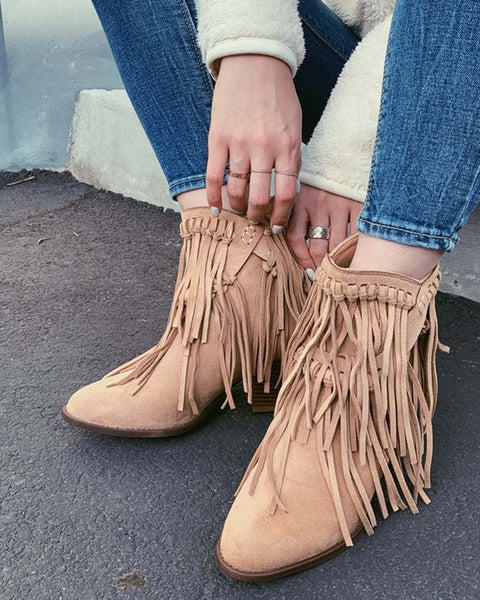 Desert Fray Boots, Sweet Fringe Booties from Spool No.72 | Spool No.72