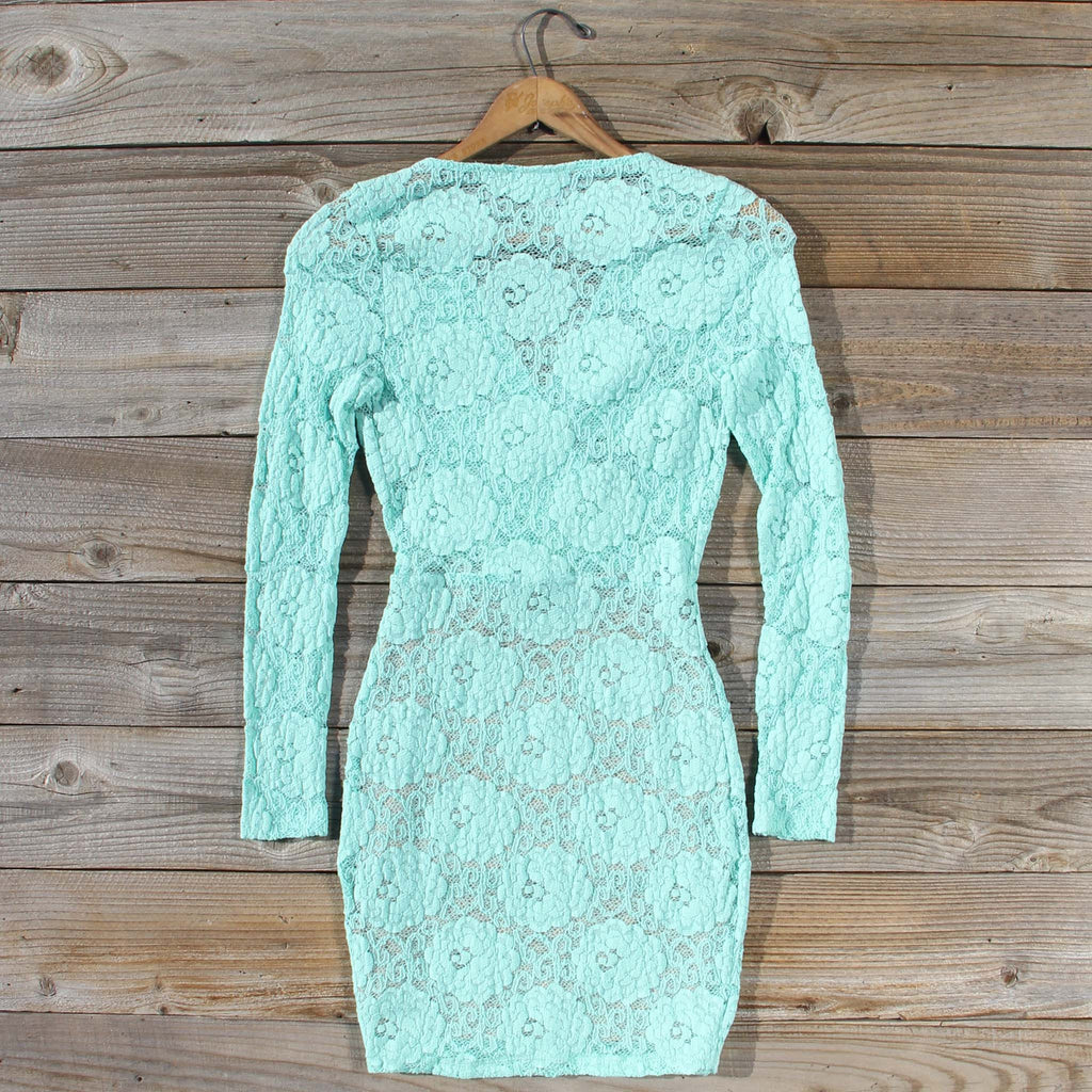 Wild Lace Dress in Mint, Sweet Lace Party Dresses from Spool 72 ...