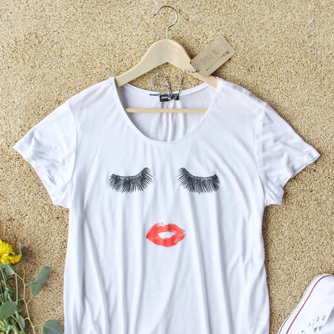 Wink & Kiss Tee, Sweet Graphic Tees from Spool 72. | Spool No.72