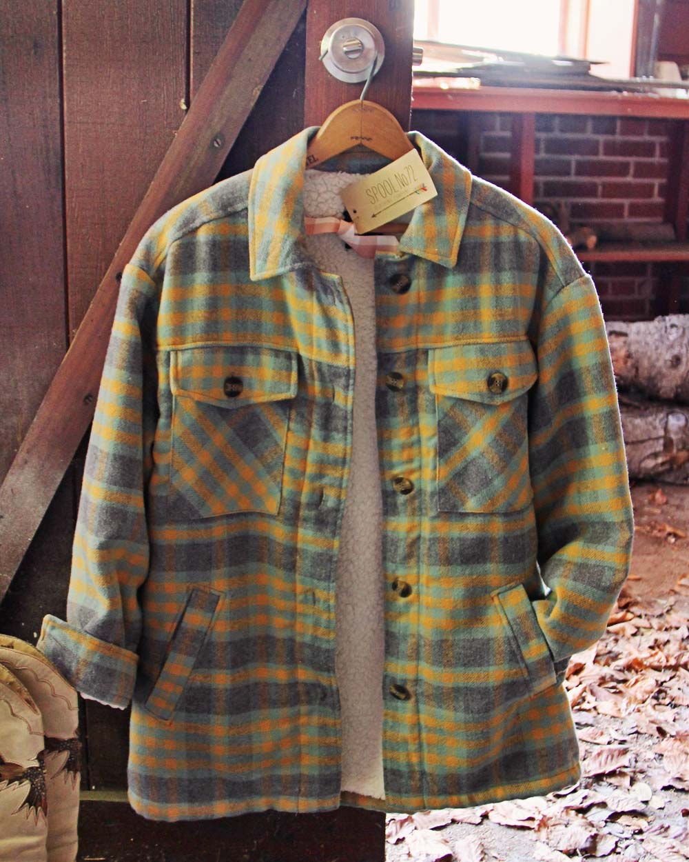  Wood Shed Shirt Jacket in Mint 