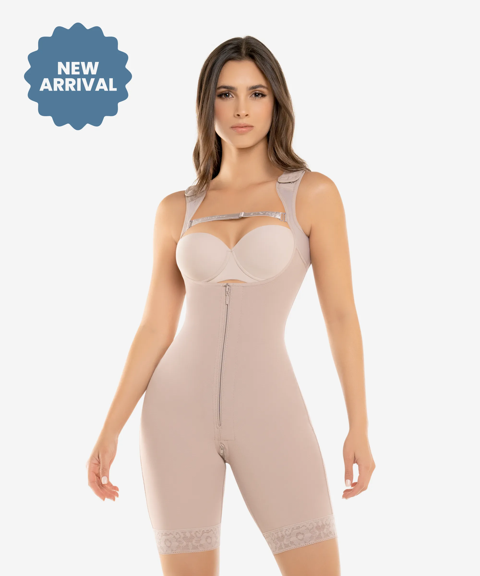 High compression bodysuit with zip crotch - Style 462 - CYSM Shapers product image