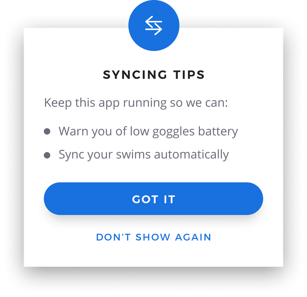 Syncing Tips in App Notification Graphic