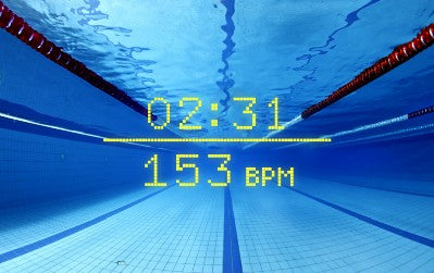 live heart rate in swimming goggles