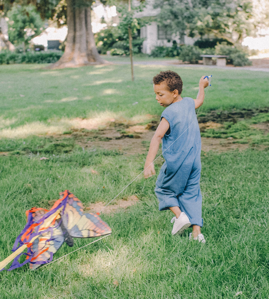 Julez Chambray Jumpsuit ~ Belle Blue