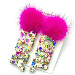 #Bday Girl" earrings - Classy Chics Shoe Boutique
