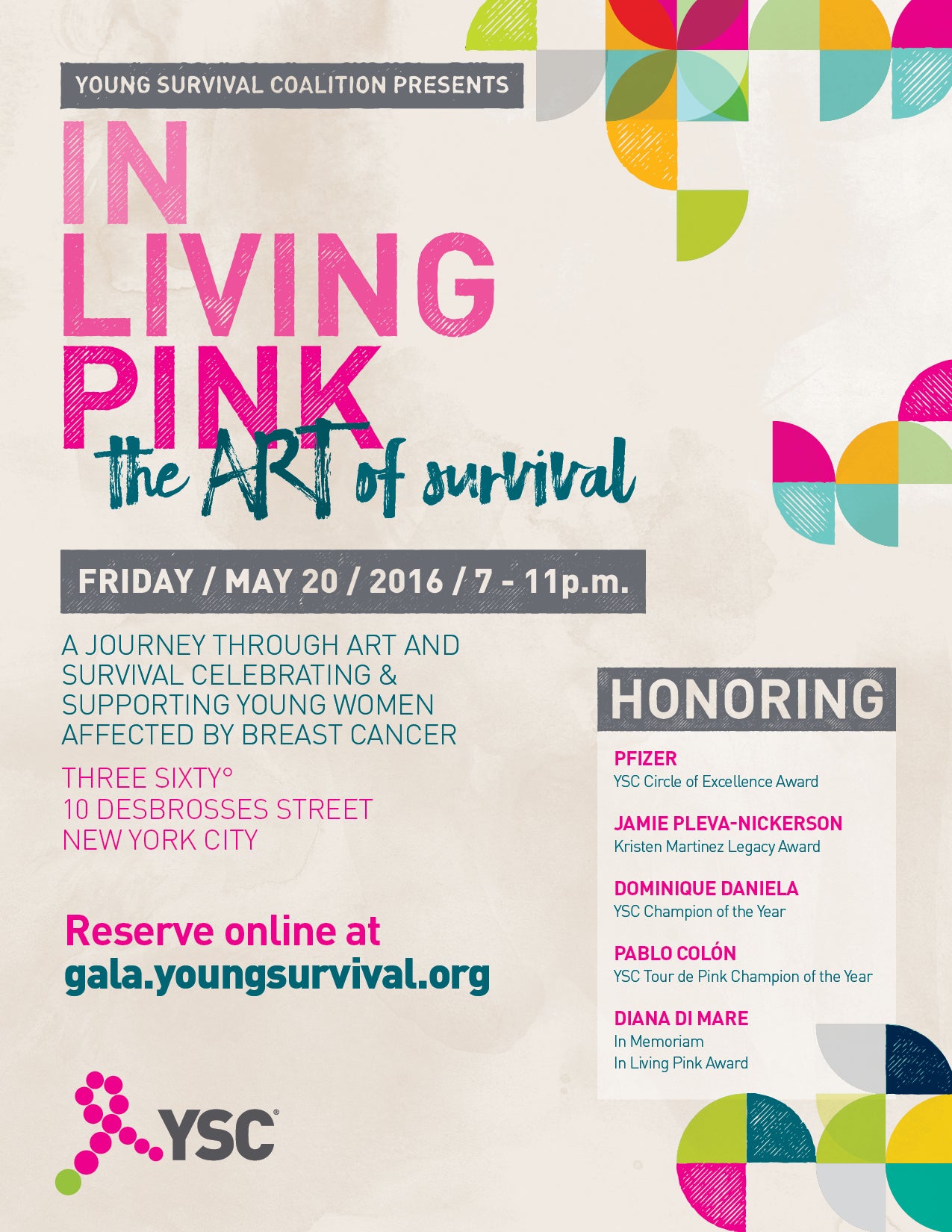 IN LIVING PINK GALA 2016
