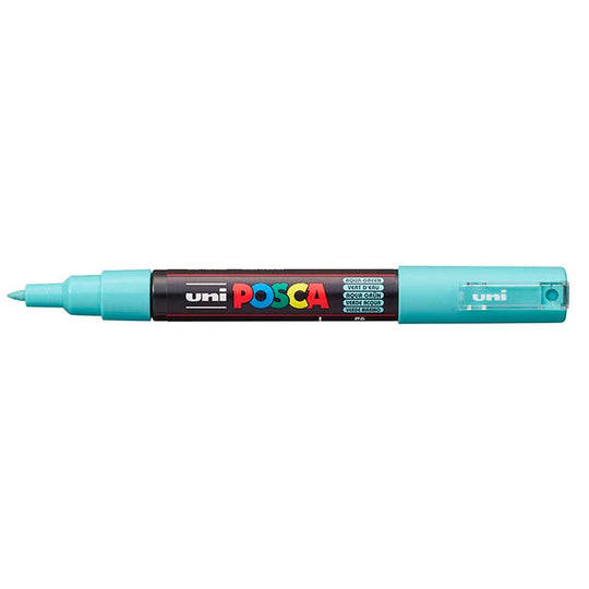 Uni Posca Marker 0.7mm Ultra-Fine Round Tip Apple Green PC-1M