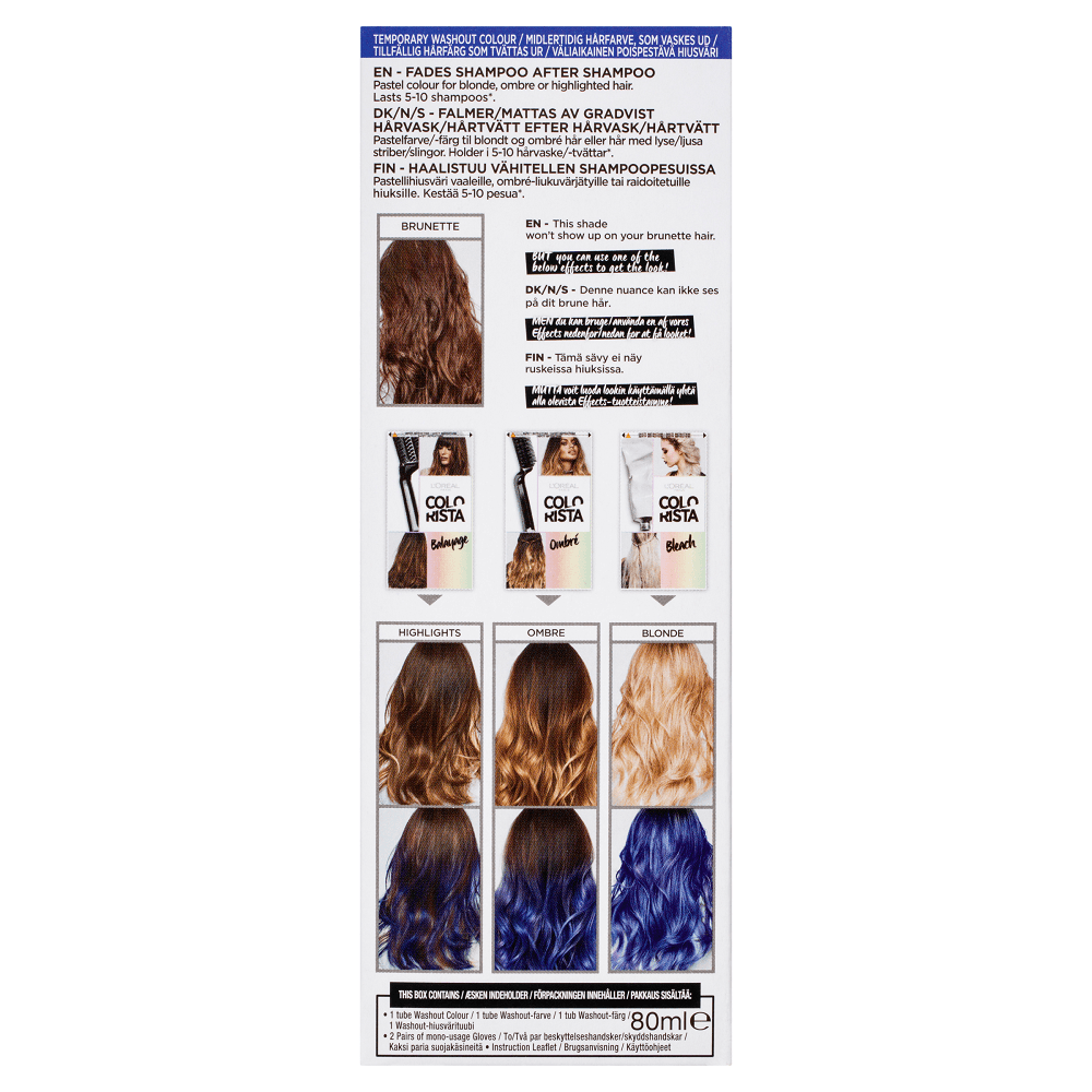 L Oreal Paris Colorista Washout Semi Permanent Hair Colour Brands