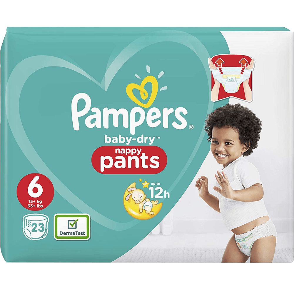 Pampers Size 6 Active Fit Nappy Pants 120 count monthly pack  15kg