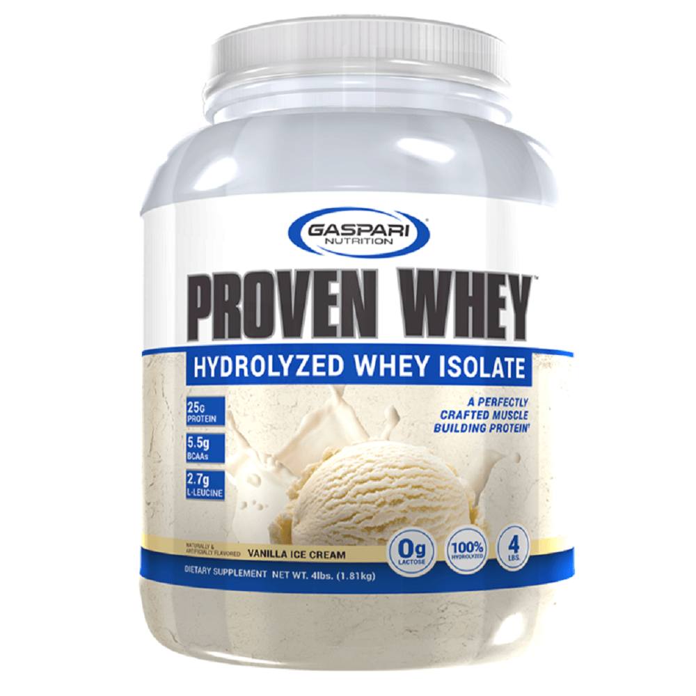 Gaspari Nutrition Proven Whey Isolate 1 8kg 4lbs Vanilla Ice Cream Brands