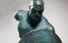 Captain America Life-Size Bronze Bust - FLEXPAY | Monthly Payments | Shipping Billed Separate