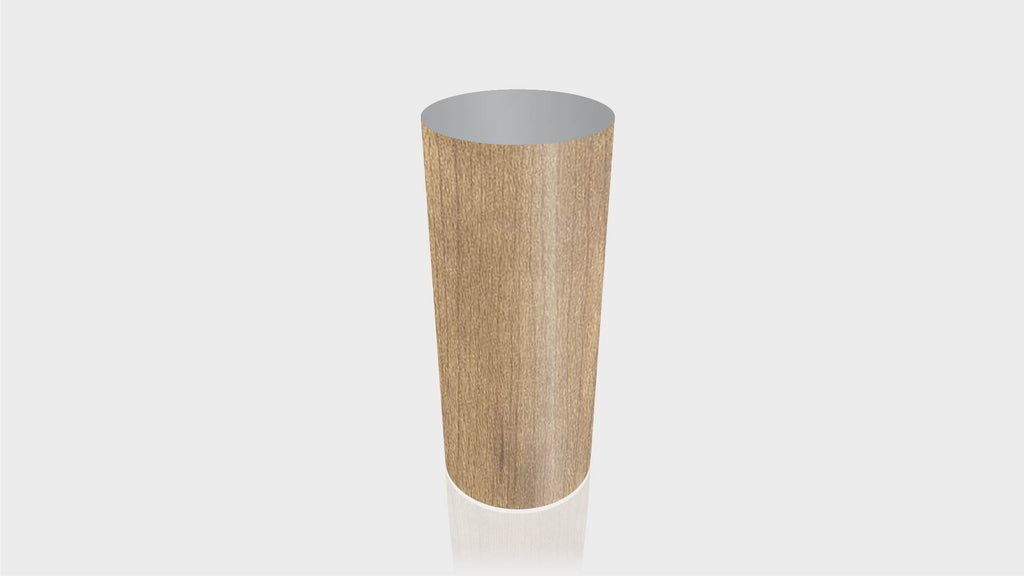 CYLINDRICAL - Cognac Maple Base + Mouse Grey Top