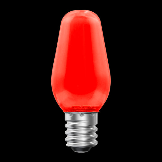 C7 LED Night Light Bulb, 7 Watt, Candelabra base, E12, 4000k