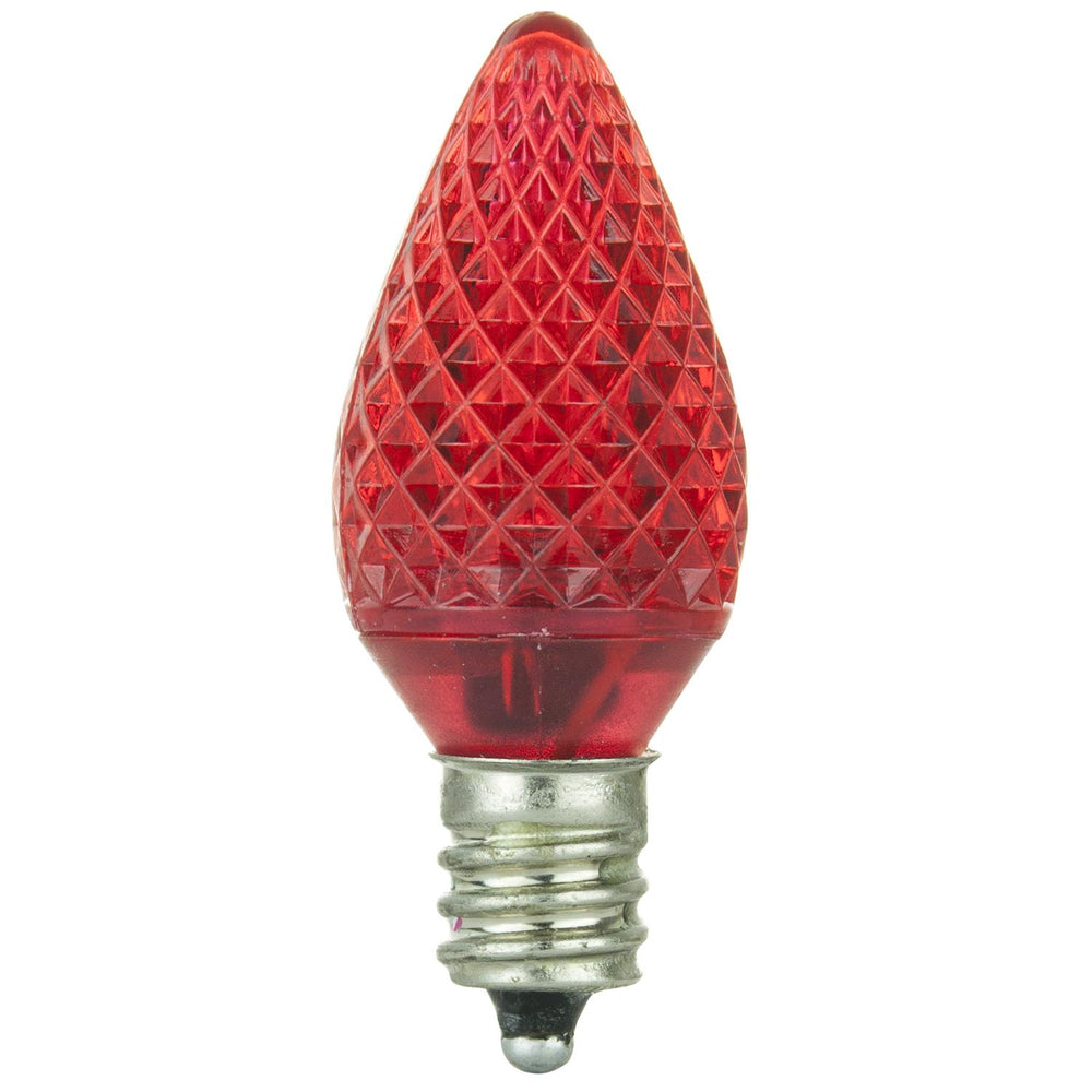 Sunlite LED C7 0.4W Red Colored Night Light Bulbs ...