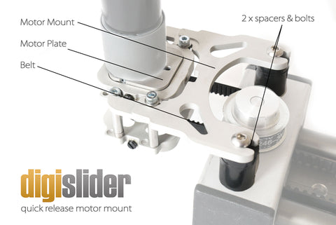 Quick Release Motor Mount for Digislider Motorised Slider