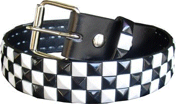 Black And White Studded Belt | Photoverse