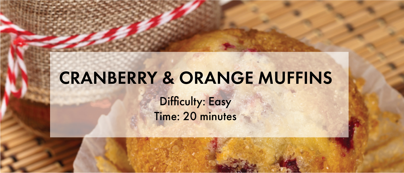 Cranberry and Orange Muffins Recipe
