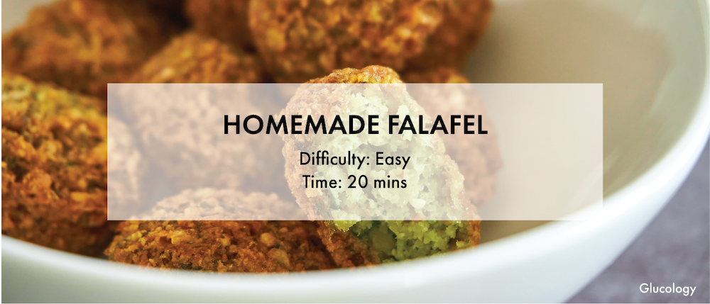 Homemade falafel recipe banner