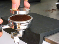 Tamping for espresso shot