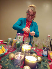 Emily Carabello experimenting with Mocktails