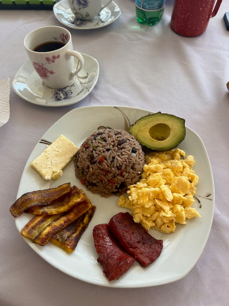 A traditional Costa Rican breakfast