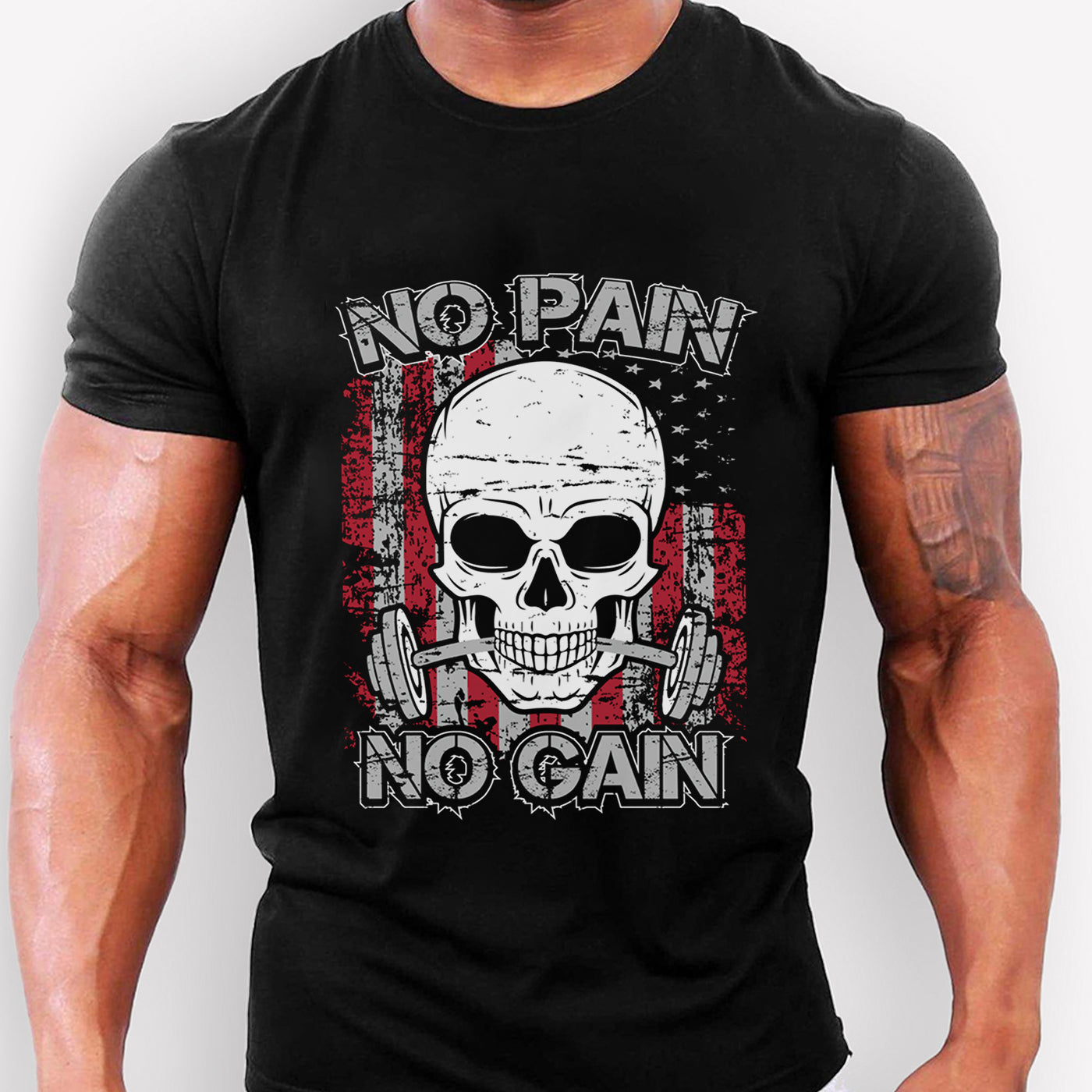 No Pain No Gain Gym Bodybuilding T-shirt