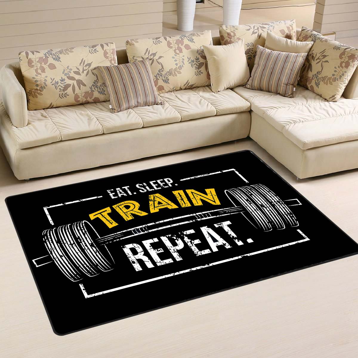 Personalized Gorilla Bodybuilding Home Gym Decor Round Rug, Carpet – Style  My Pride