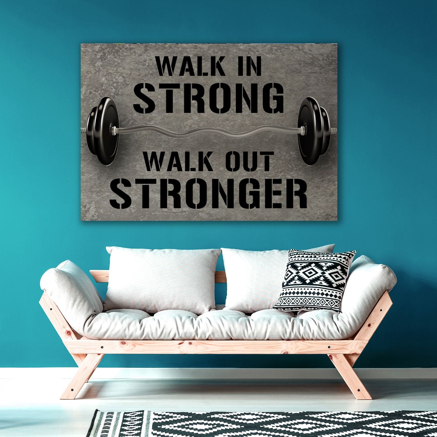 Sweat the Crazy Out Home Gym Sign Yoga Work Out Exercise Wall Art Weight  Lifting Gifts for Her Gifts Home Decor 