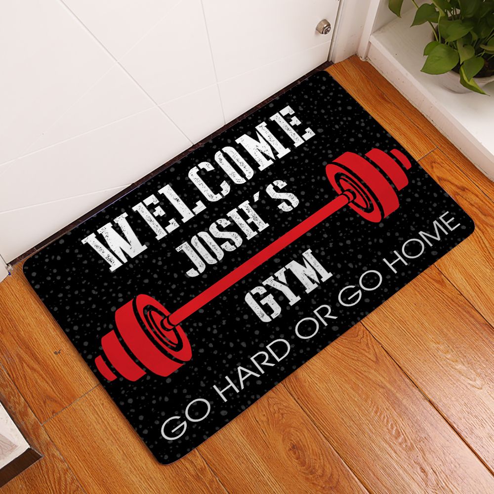 gym welcome mat