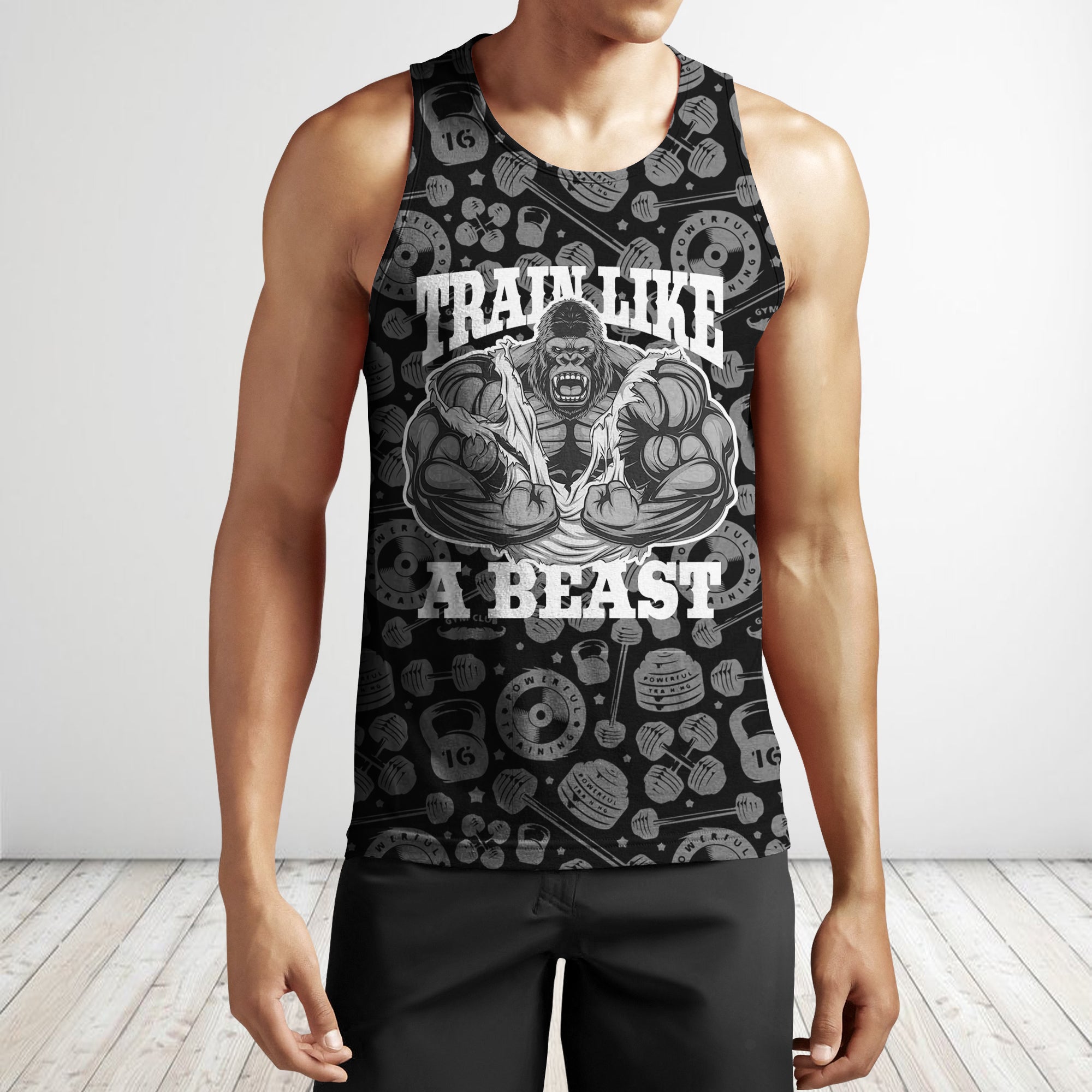 All Natural Bro Gym Fitness Workout Gifts' Men's Premium Tank Top