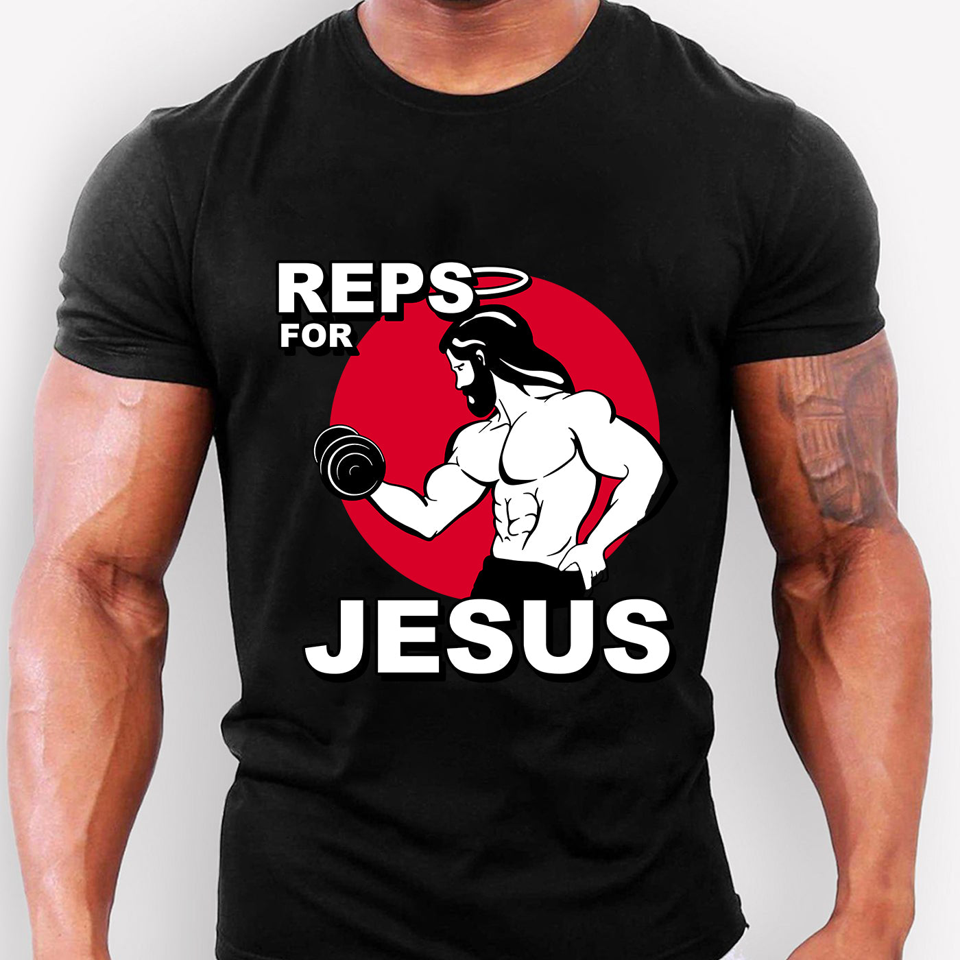 Jesus The Ultimate Deadlifter Weight Lifting Vintage T-Shirt, cute  christian graphic tees, Weightlifting Jesus Tee - Viralcitron