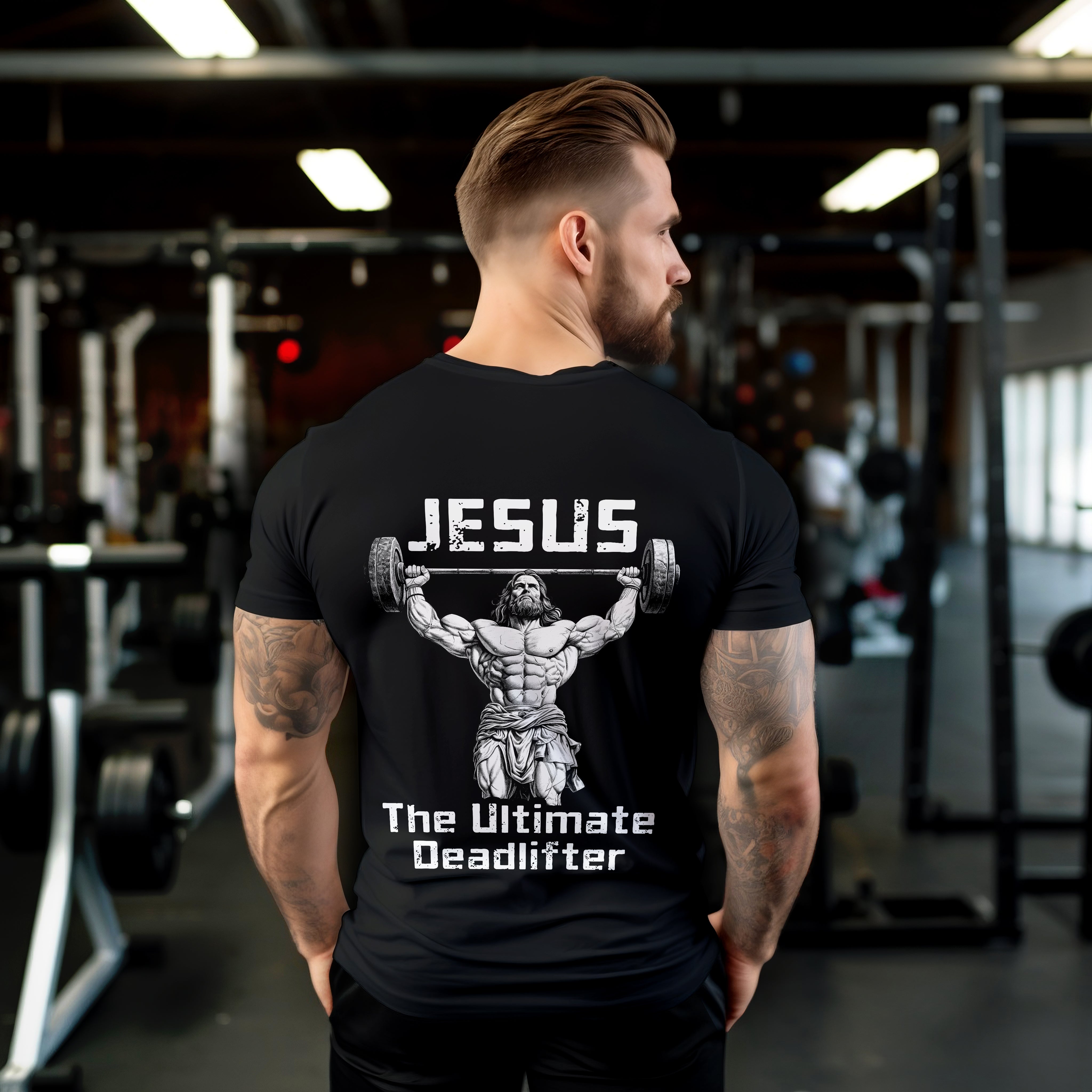 Gym Banner Jesus is My Spotter with Barbell and Lifting Belt Best Fitness  Gifts – Style My Pride