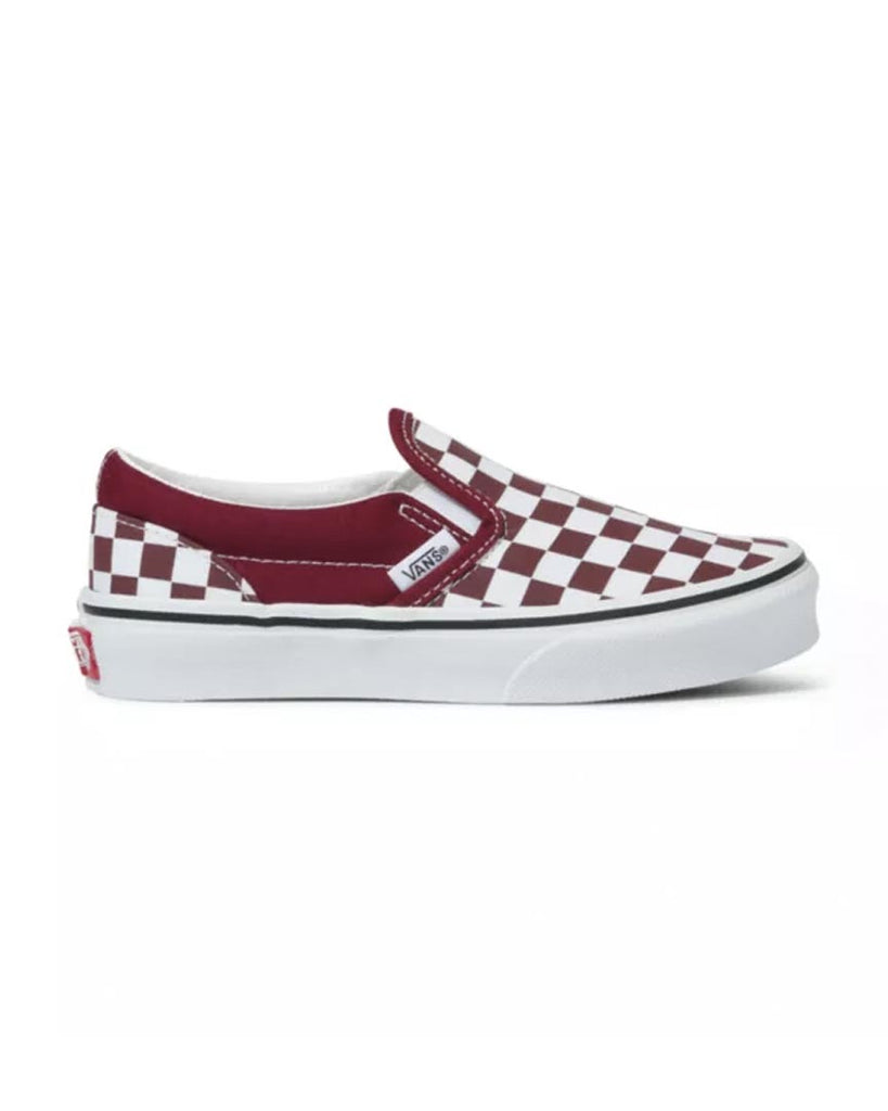 vans slip on bordo