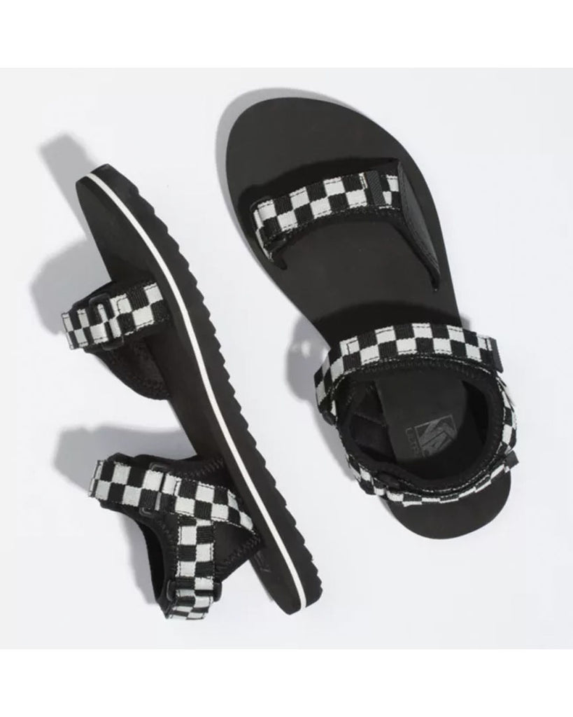 checkerboard sandals vans