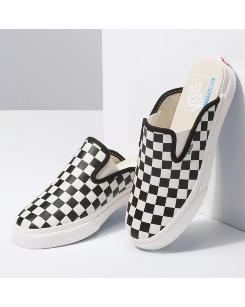 vans checkerboard mule