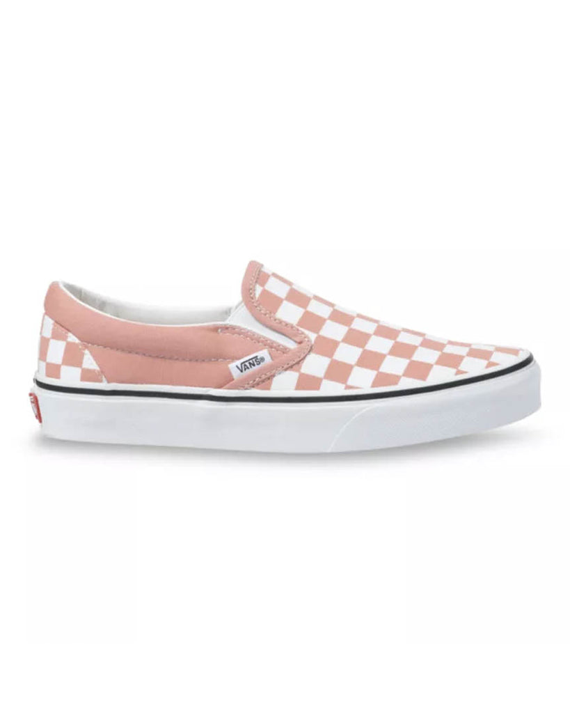 vans slip on rose et noir