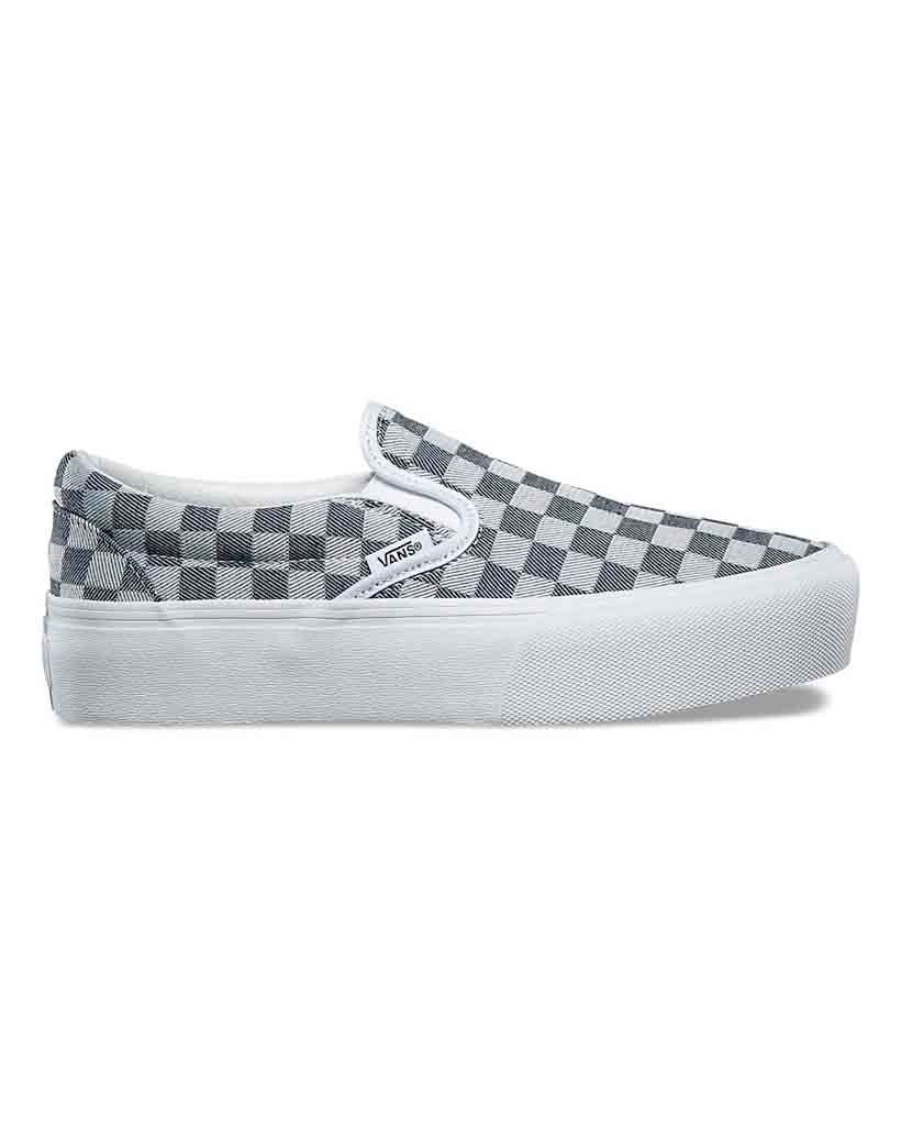 vans denim checkered