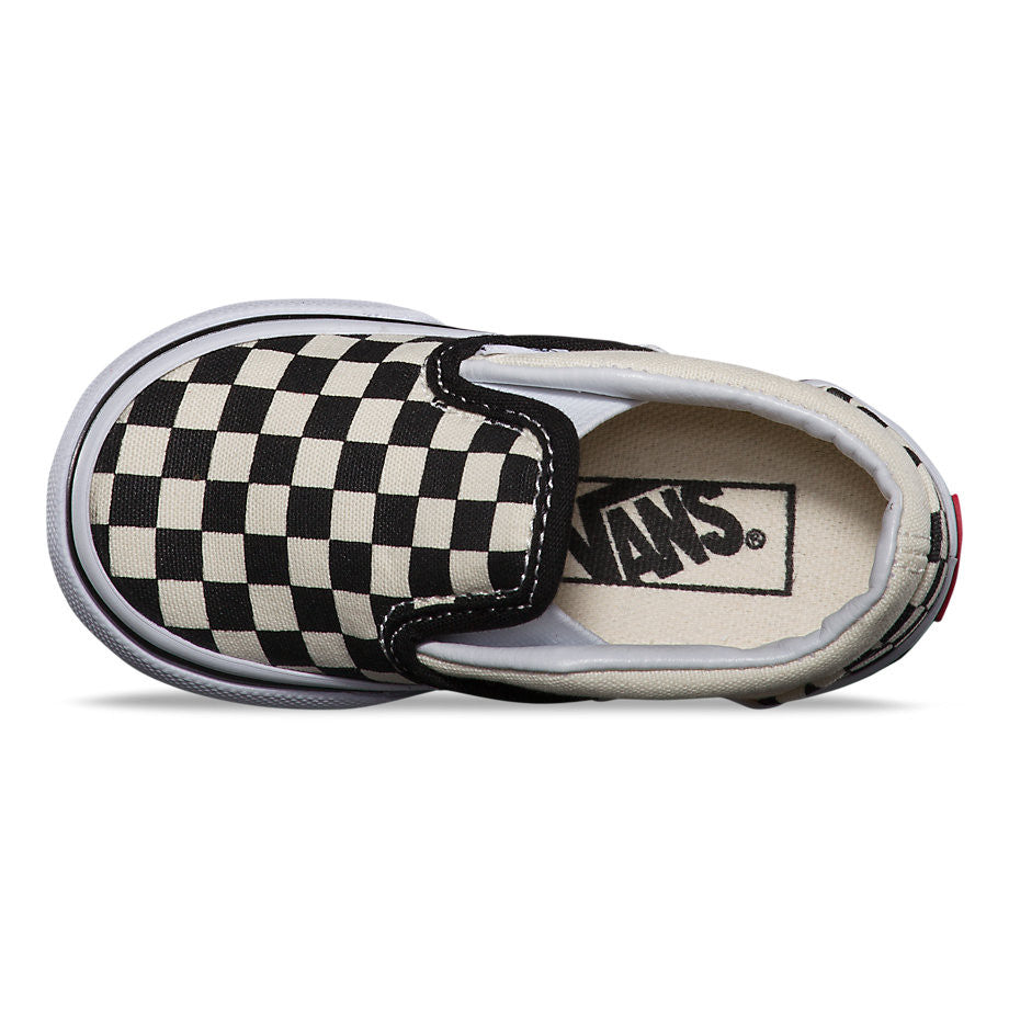 vans classic slip on checkerboard toddler