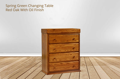 green changing table