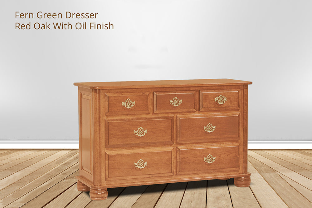 Chemical Free Solid Wood Dresser Green Cradle