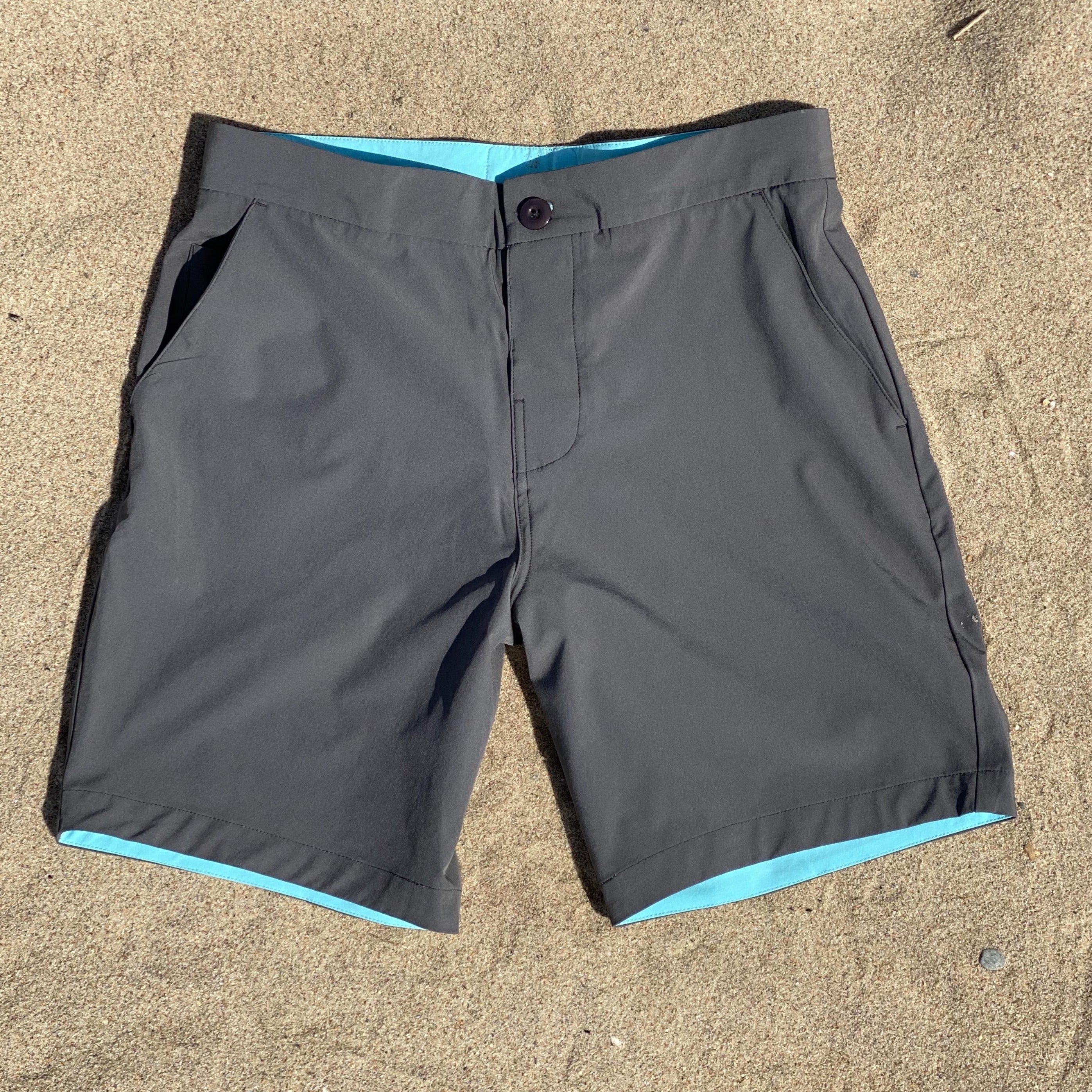 Charcoal Water Short - Greenlines