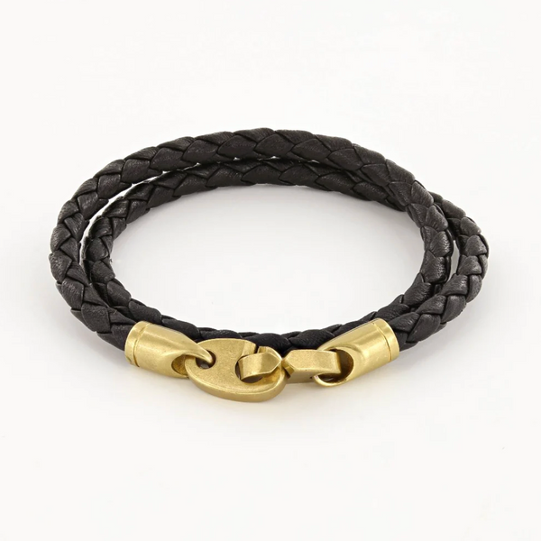 Vita Fede Double Wrap Leather Bracelet | Leather bracelet, Leather, Double  wrap