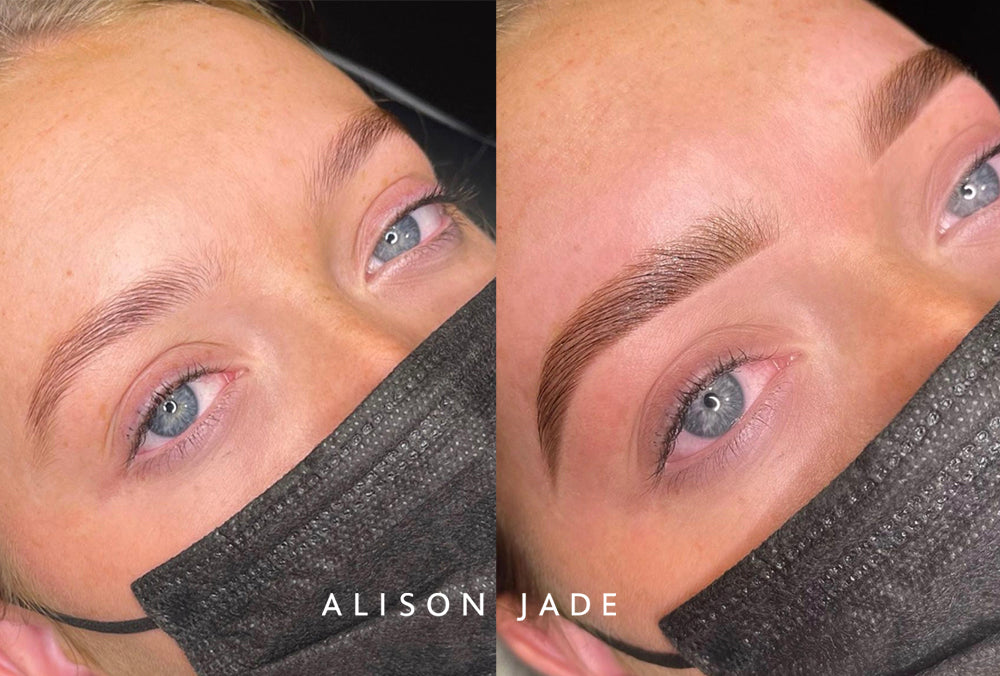 Brow Dye Before and After | Alison Jade Brows