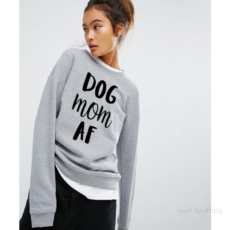 dog mom af sweatshirt