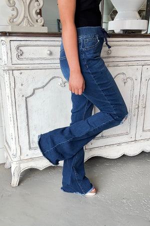 All The Right Moves Flare Jeans-Pants-Carol's Boutique, located in Jasper, Alabama
