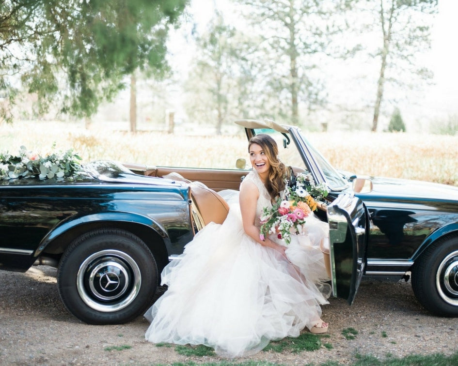 bride in wedding dress 