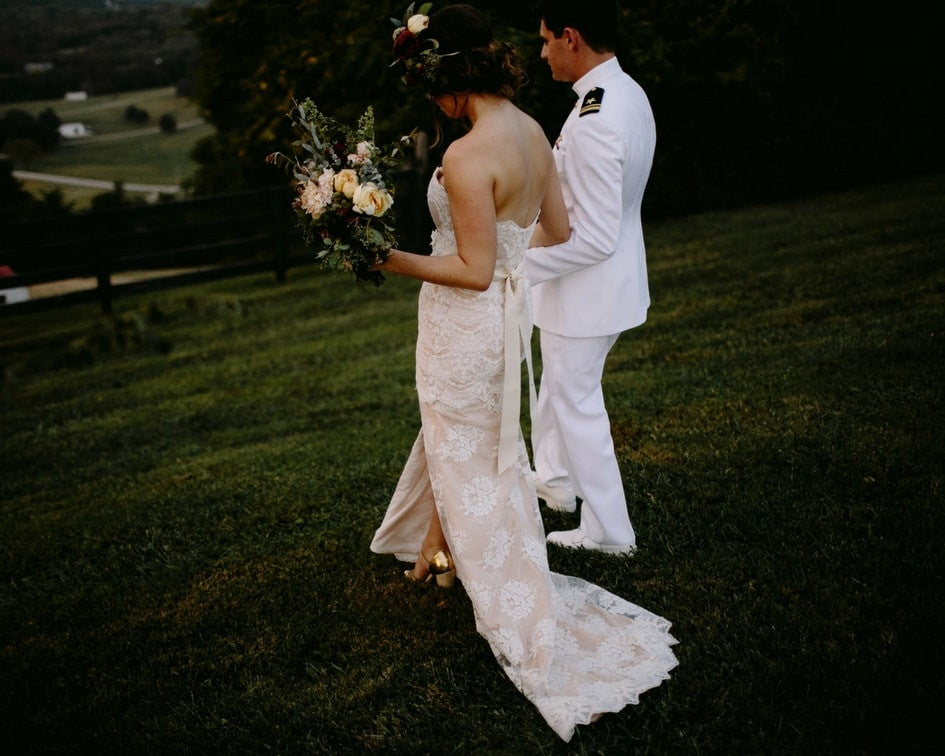 Bride and groom Franklin Tennessee