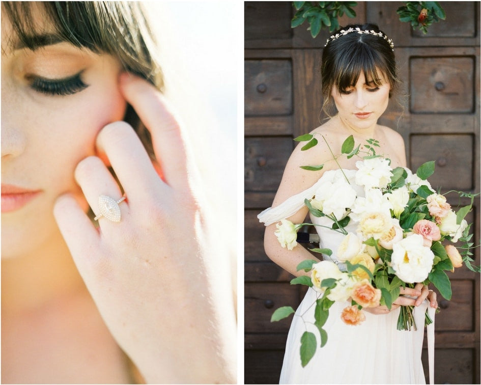 bridal headpiece and ring